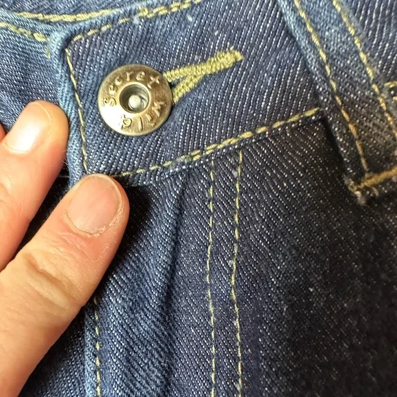 Vintage Wild Secret Womens Juniors Jeans Size‎ 9 High Rise Leg Design Y2K 90s - Picture 4 of 11